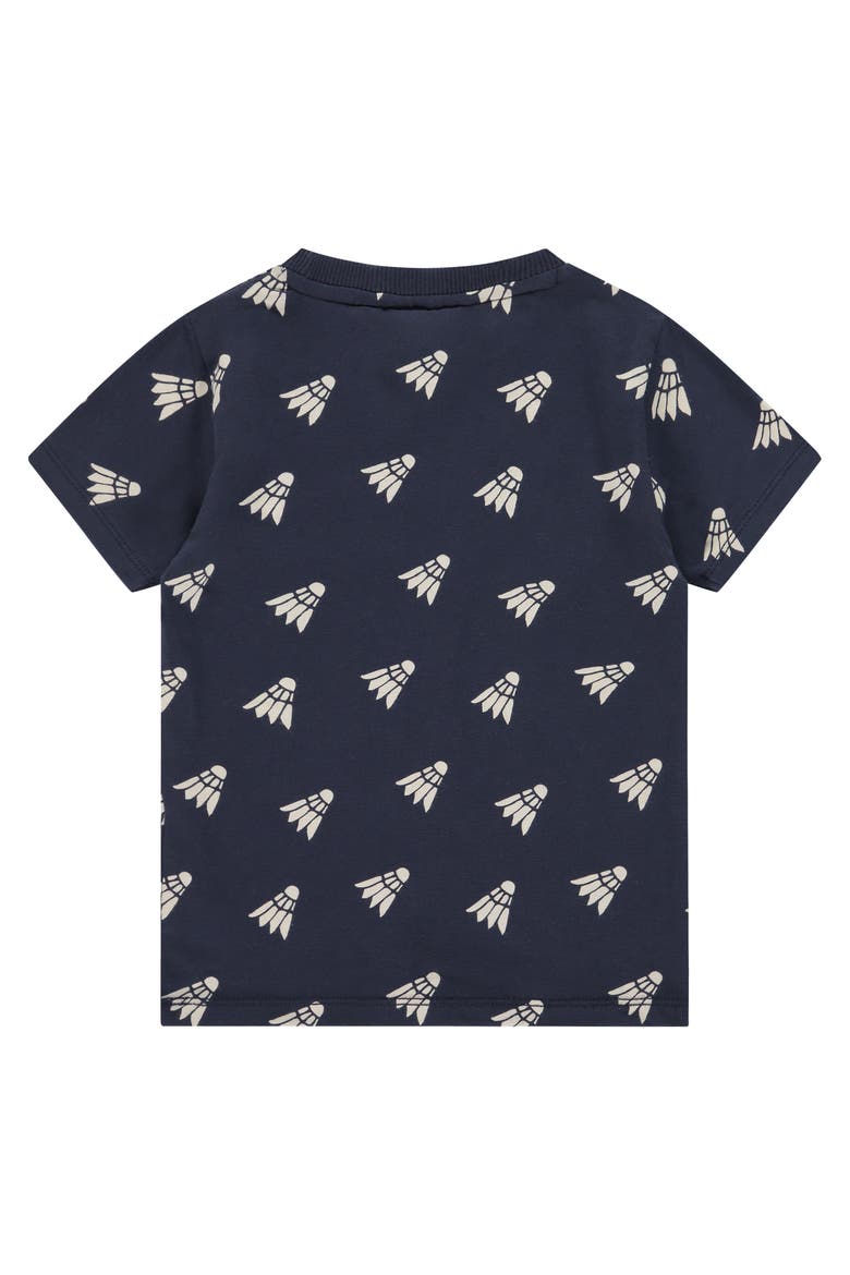 Allover Print Short Sleeve T-Shirt, Alternate, color, Shuttle in Dark Royal
