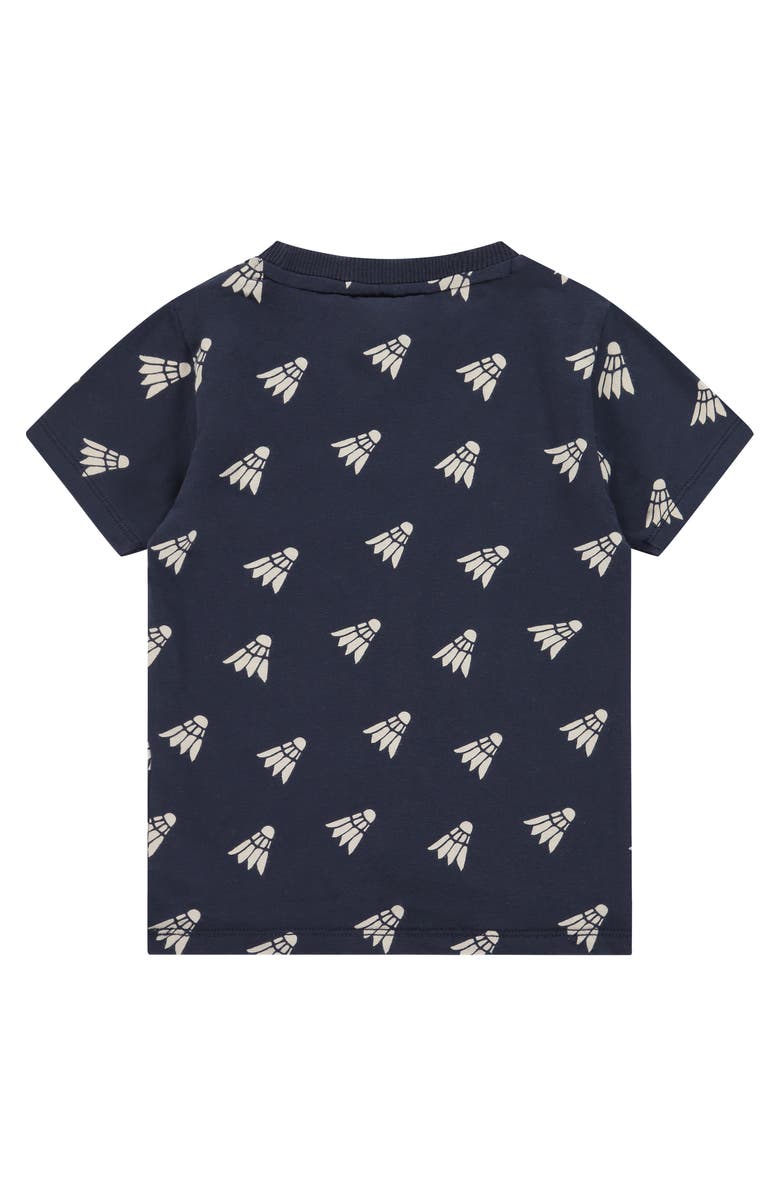 Stains and Stories by Babyface Allover Print Short Sleeve T-Shirt, Alternate, color, Shuttle In Dark Royal