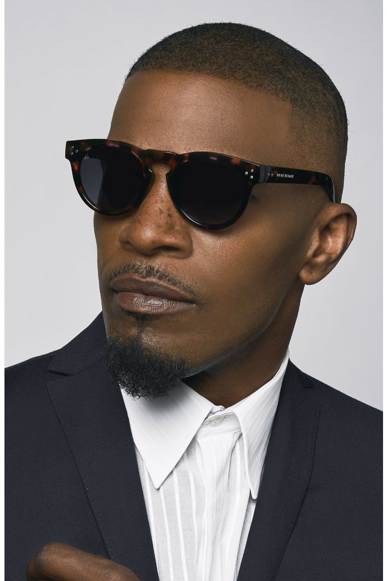 The Warhol 45mm Polarized Sunglasses, Alternate, color, GREY