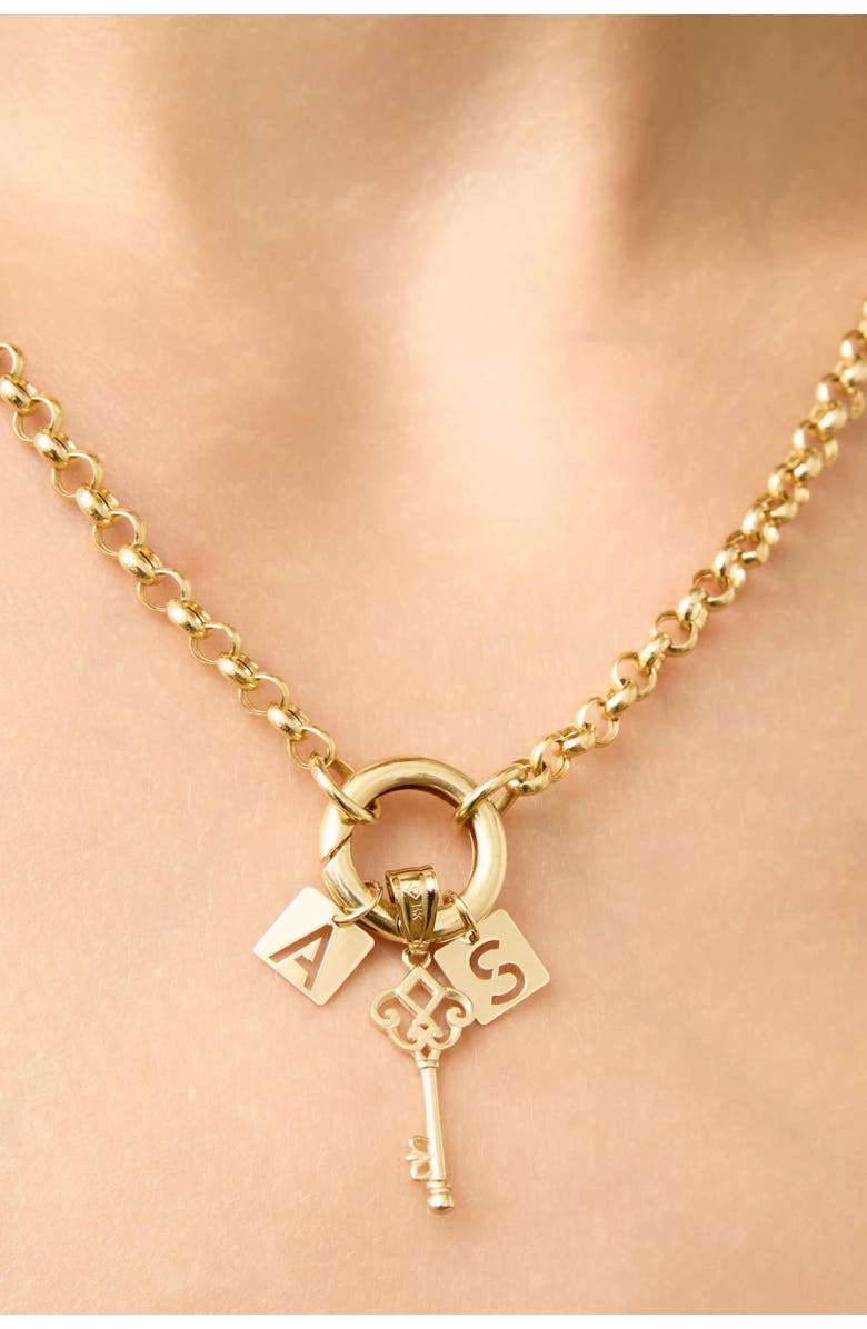 Oradina 14K Yellow Gold Markey Pendant Charm, Alternate, color, 14K Yellow Gold