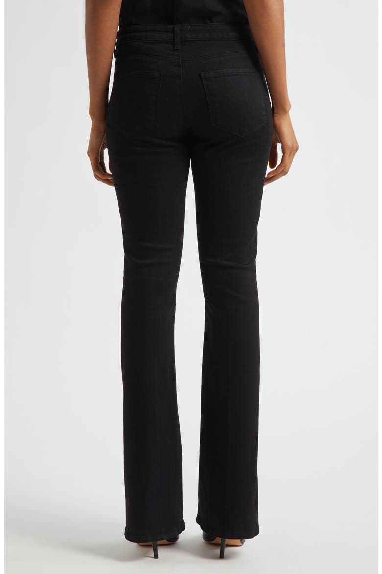 Cara Low Rise Bootcut Jeans, Alternate, color, NOIR
