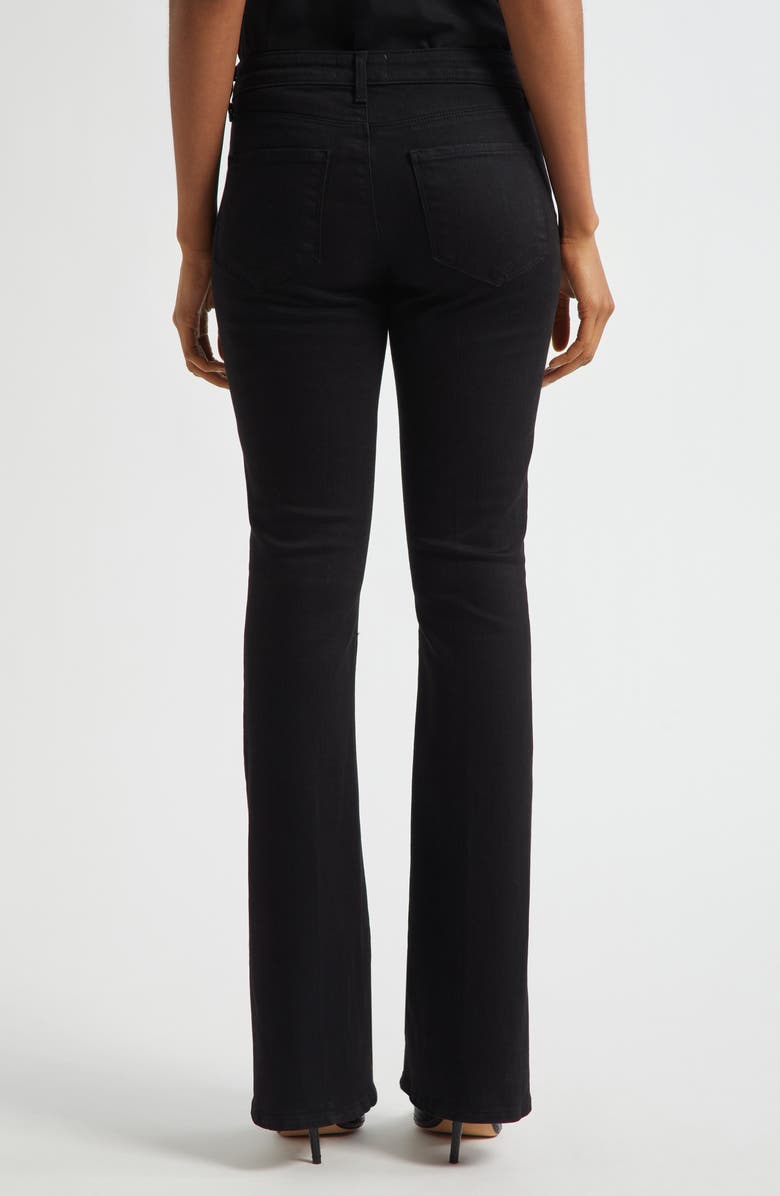 L'AGENCE Cara Low Rise Bootcut Jeans, Alternate, color, Noir