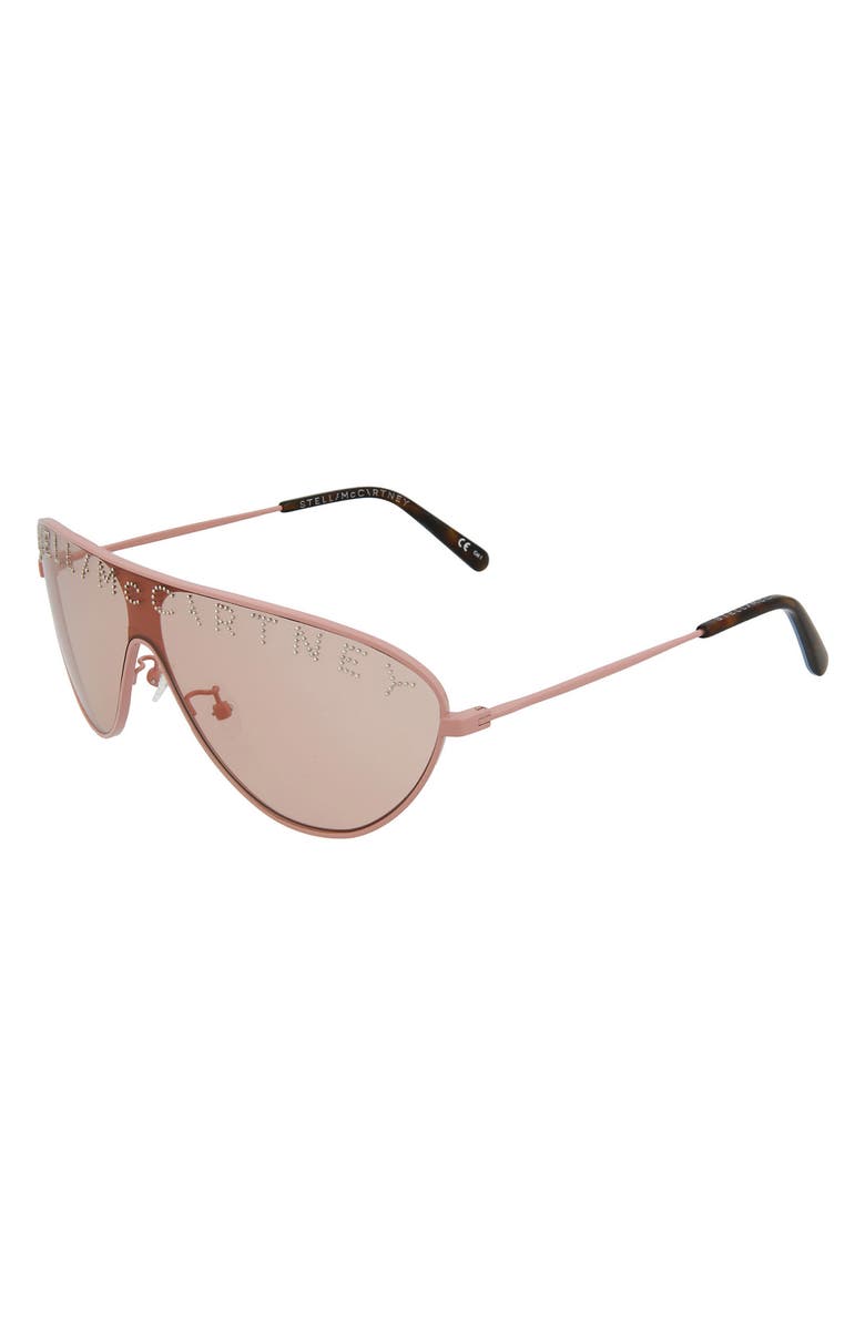 Stella McCartney 99mm Shield Sunglasses, Alternate, color,