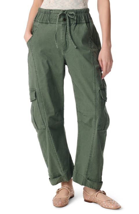 Barrel Leg Cargo Pants