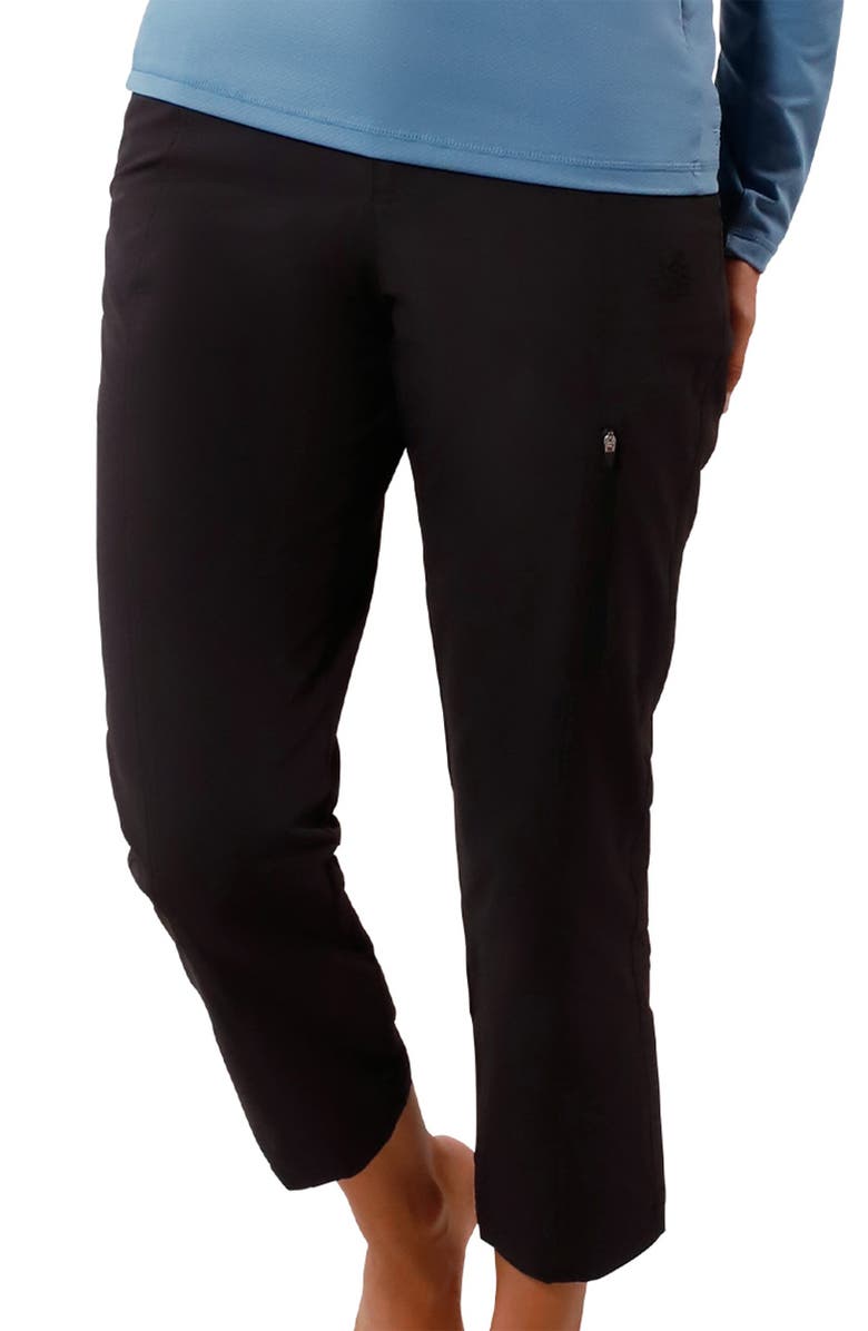 UV Skinz Walking Capris, Alternate, color, Black