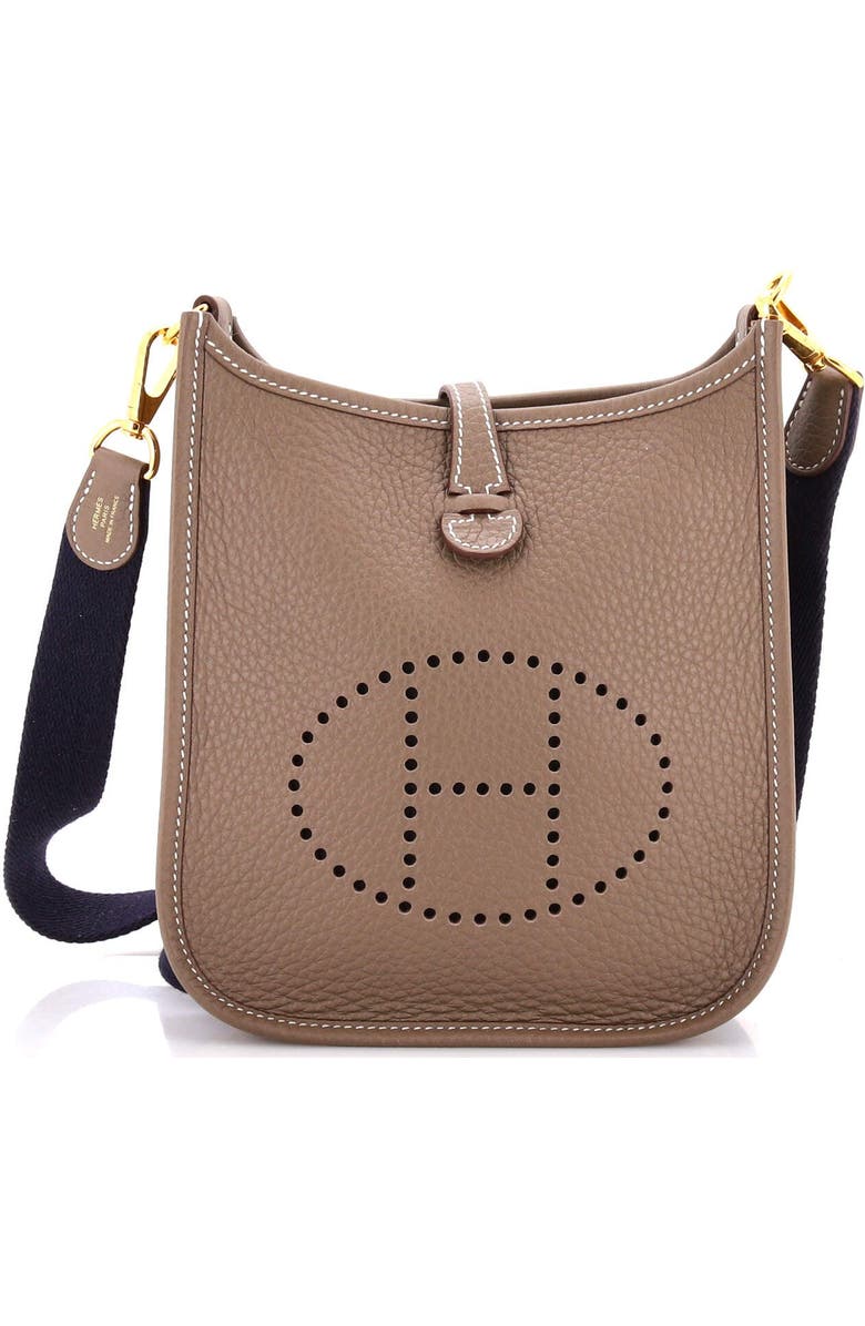 Pre-Owned Hermes Evelyne Bag Gen III Clemence TPM, Main, color, Etoupe