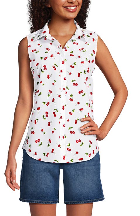Sleeveless No Iron Shirt