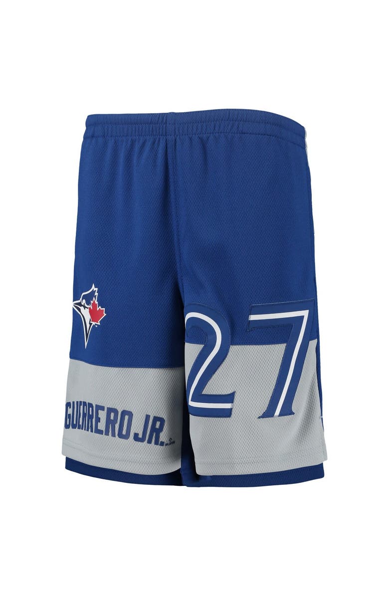 Outerstuff Youth Vladimir Guerrero Jr. Royal Toronto Blue Jays Pandemonium Name & Number Shorts, Alternate, color, Royal