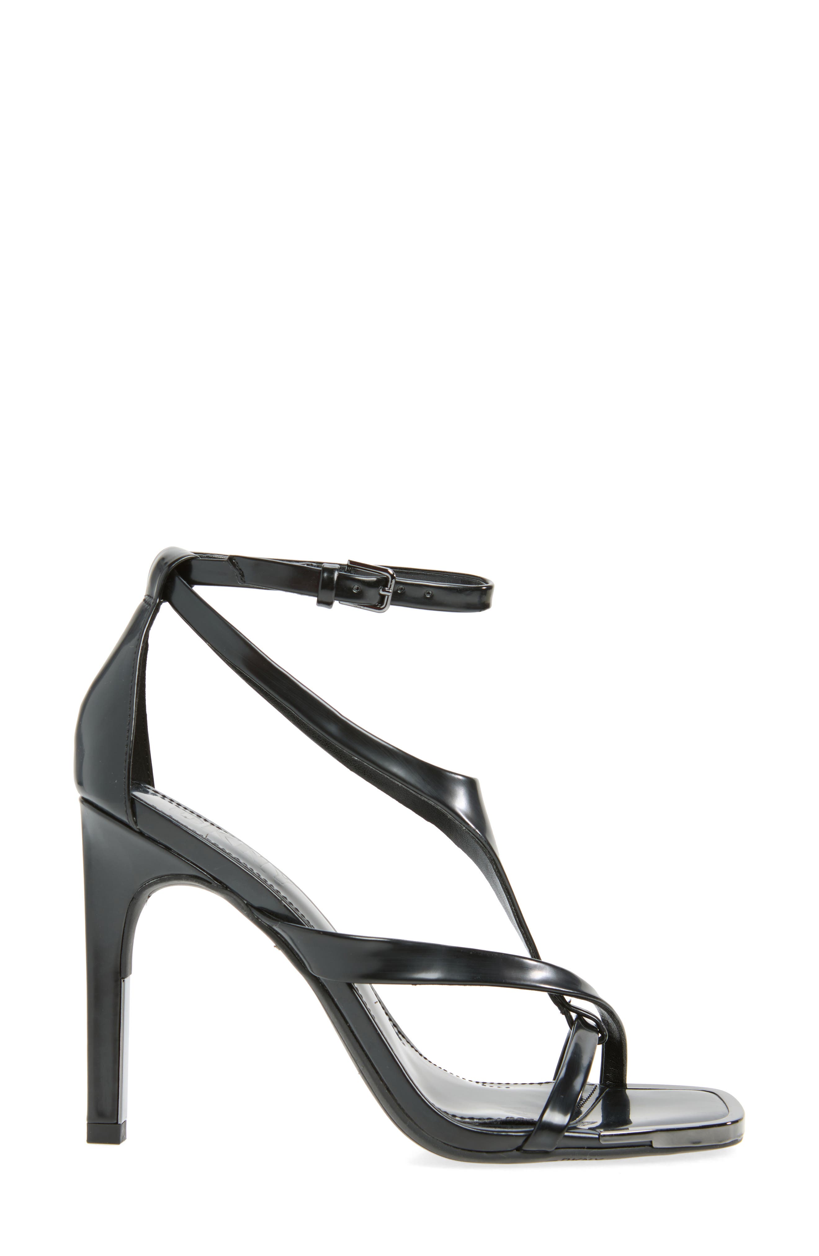 DKNY Audrey Ankle Strap Sandal, Alternate, color, Black