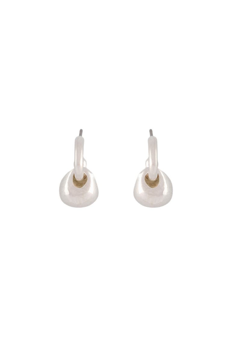 1980s Vintage Silver Drop Earrings, Main, color, Silver