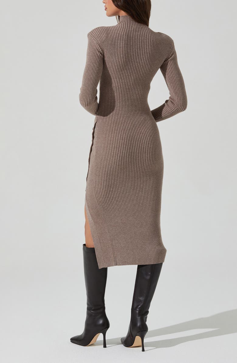 ASTR the Label Soryn Long Sleeve Sweater Dress, Alternate, color, Taupe