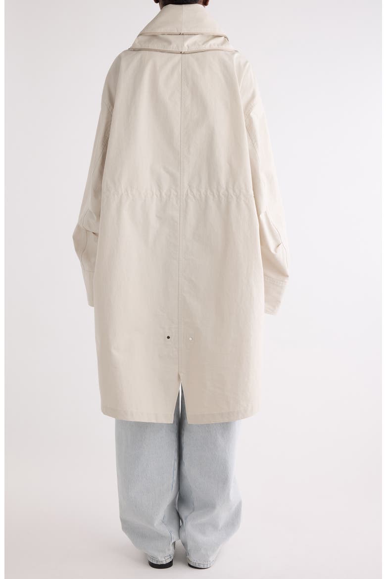 Cotton & Nylon Double Zip Parka, Alternate, color, LIGHT BEIGE