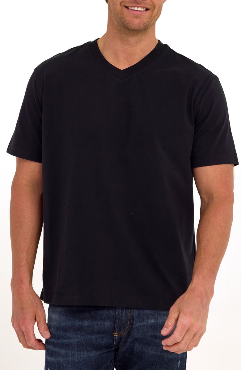 Threads 4 Thought Roger Relaxed Fit V-Neck Cotton Jersey T-Shirt, Main, color, Black