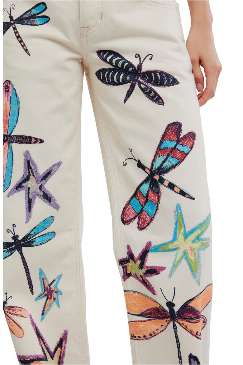 Tennessee Trompe L'Oeil Print Jeans, Alternate, color, DRAGONFLY