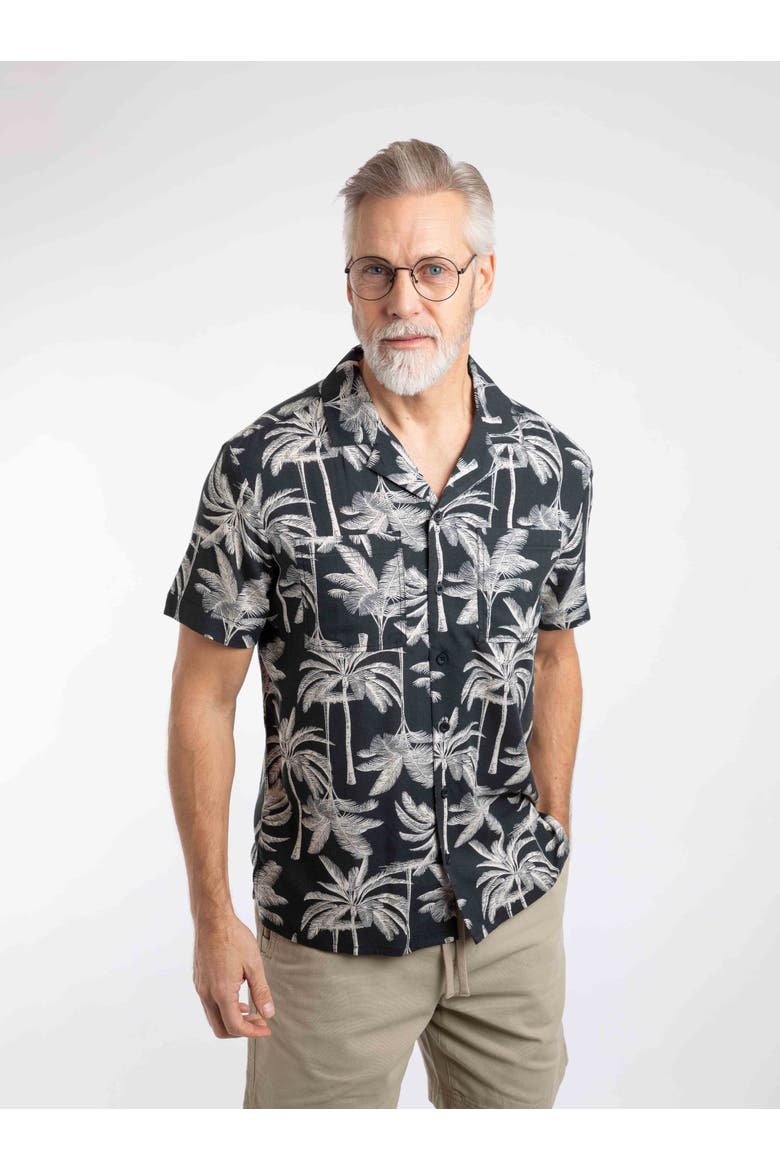 Holborn Printed Short Sleeve Shirt, Main, color, Black