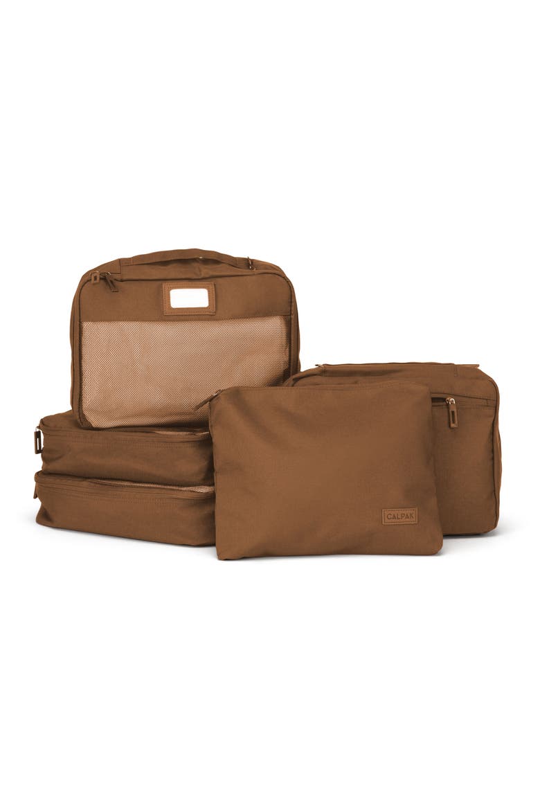 5-Piece Packing Cube Set, Main, color, HAZEL
