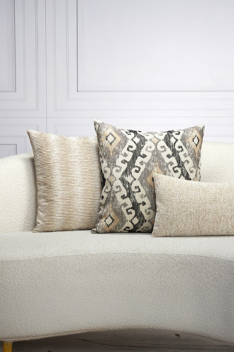 Comfort Honey Luxe Chenille Indoor & Outdoor Woven Accent Pillow, Alternate, color, Honey