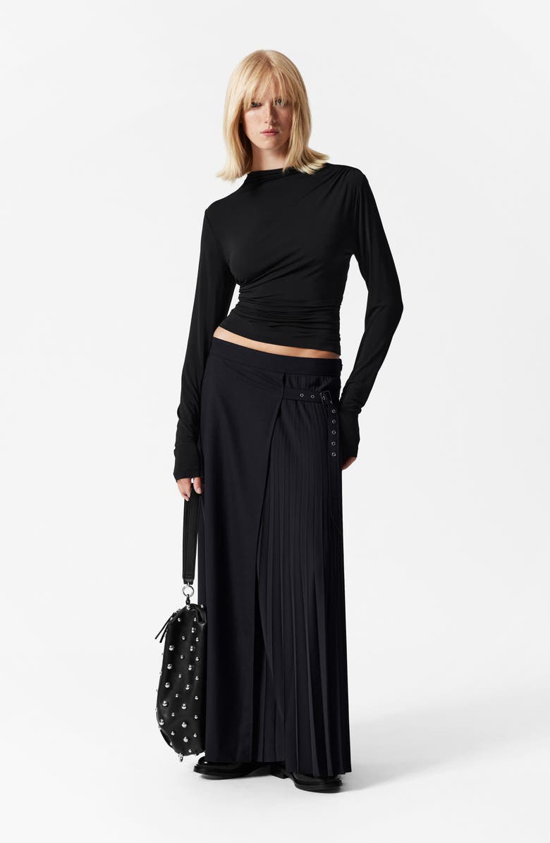 & Other Stories Drape Asymmetric Funnel Neck Top, Alternate, color, 