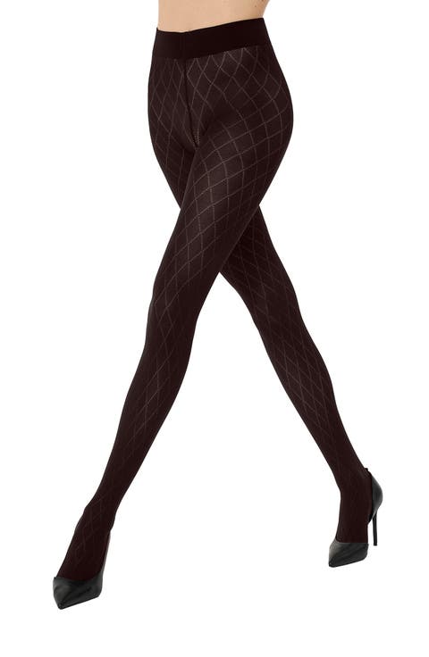 Diamond Pattern Tights