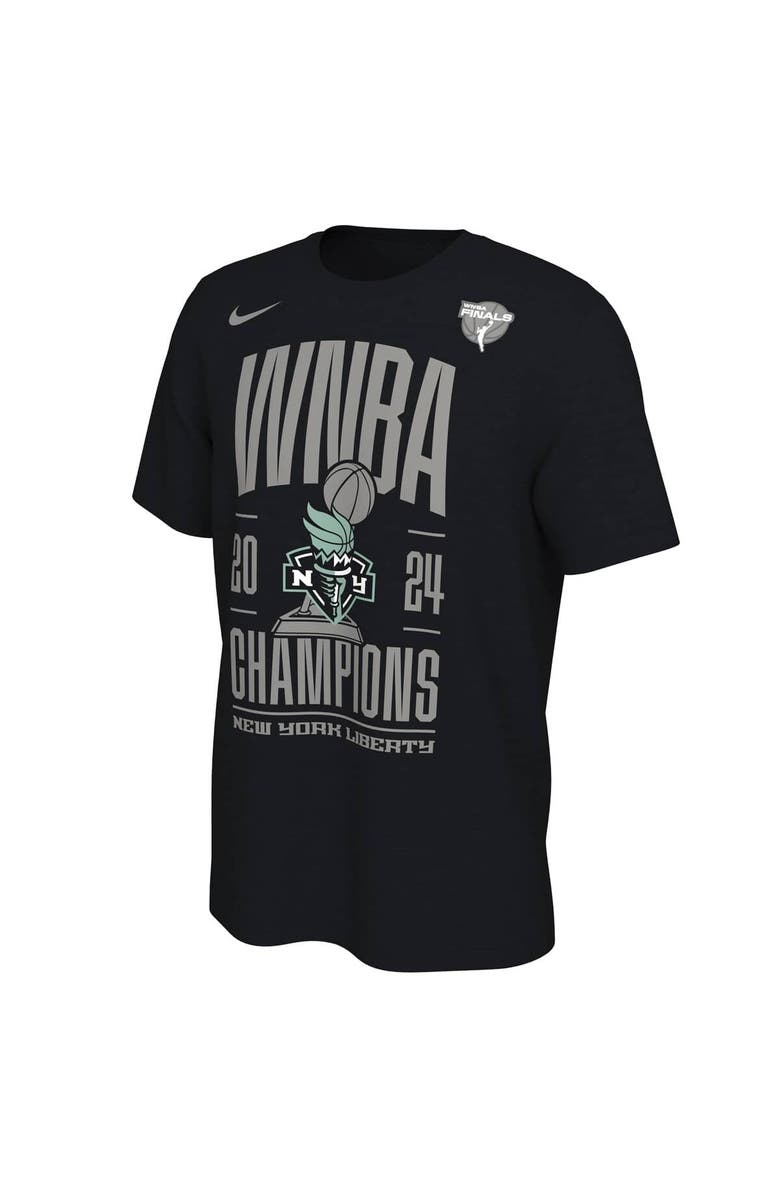 Nike Unisex Nike Black New York Liberty 2024 WNBA Finals Champions Locker Room T-Shirt, Alternate, color, 