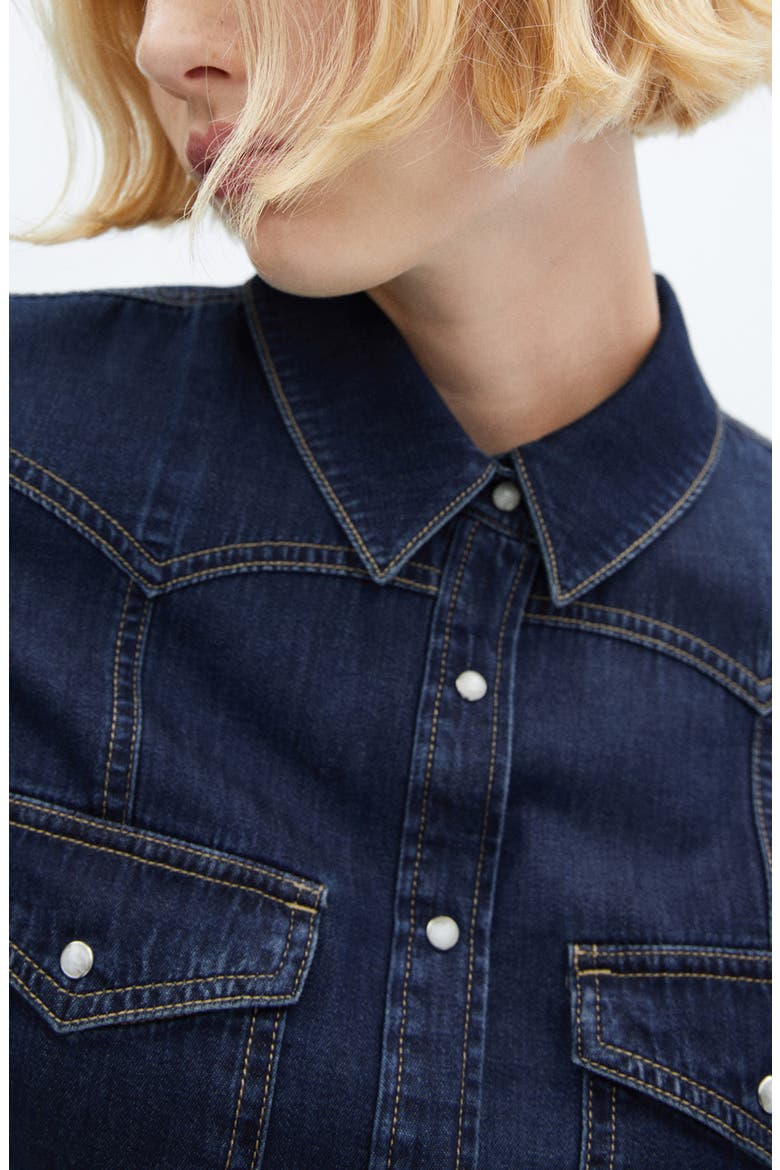 Chest Pocket Denim Shirt, Alternate, color, OPEN BLUE
