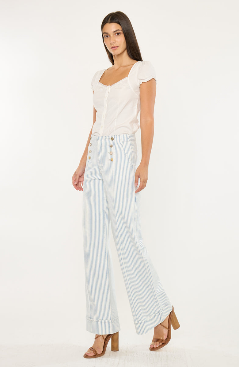 KanCan Elora High Rise Wide Leg Trousers, Alternate, color, Light Wash