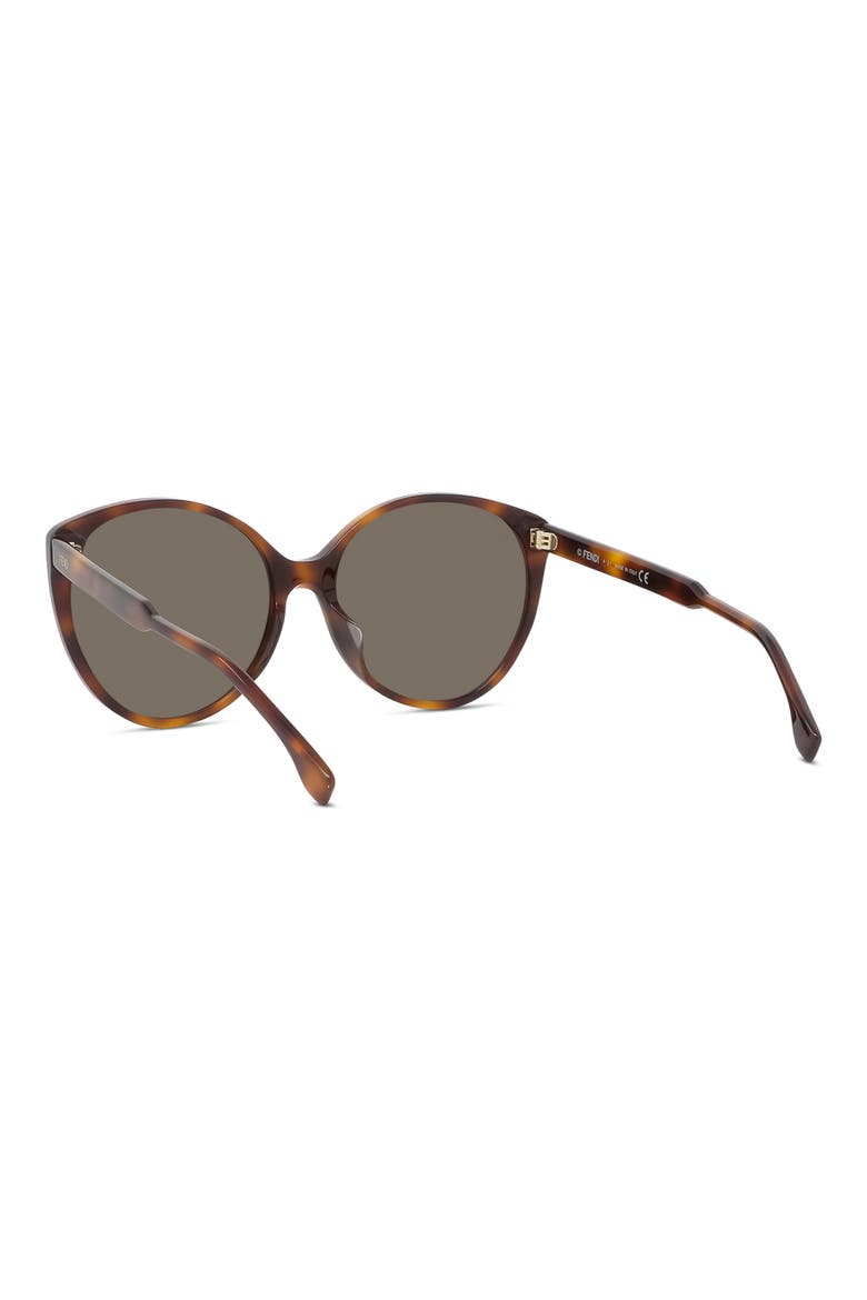 'Fendi Fine 59mm Round Sunglasses, Alternate, color, BLONDE HAVANA / BROWN