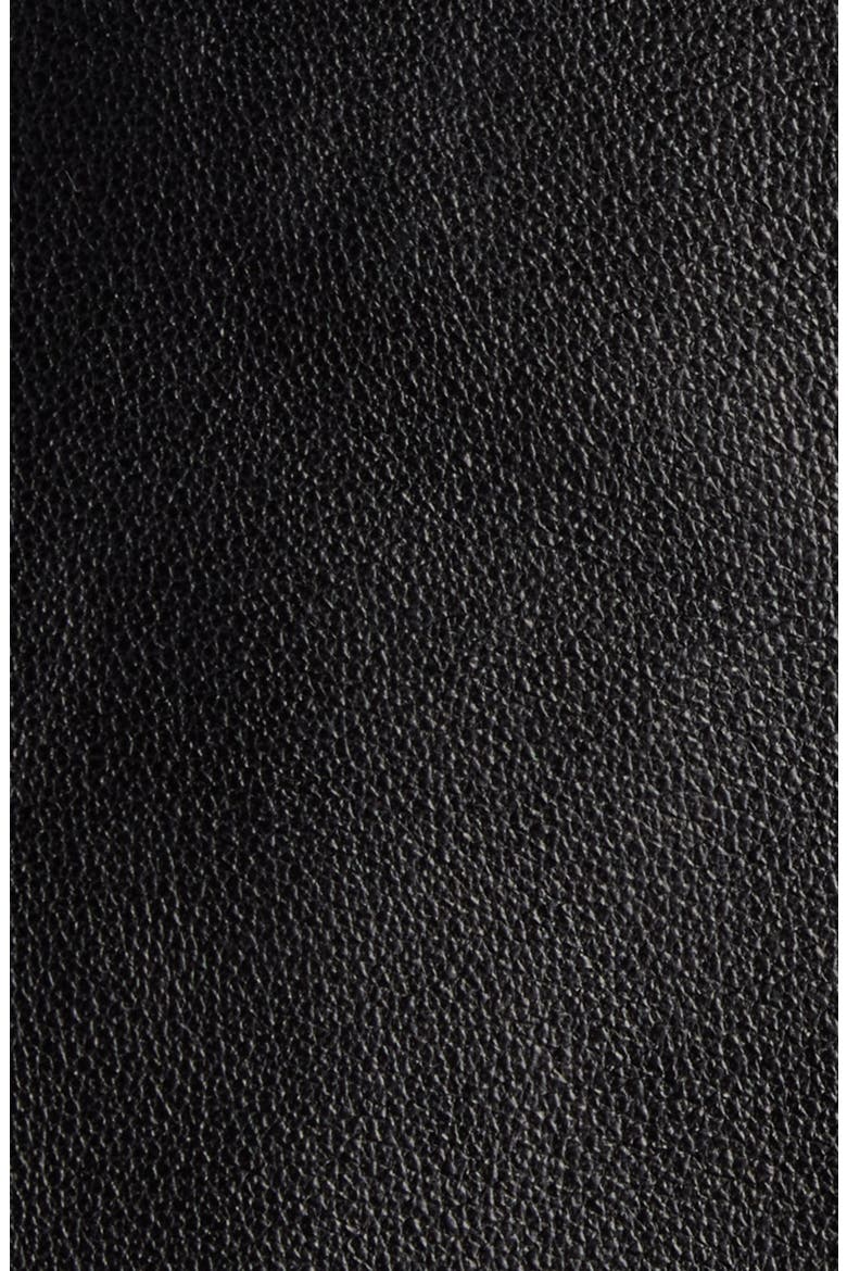 Folded Leather Wrap Jacket, Alternate, color, 1000 BLACK