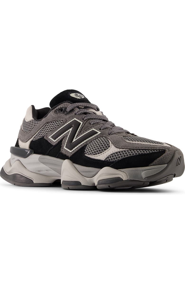New Balance Gender Inclusive 9060 Sneaker, Main, color, Black/ Grey/ Grey