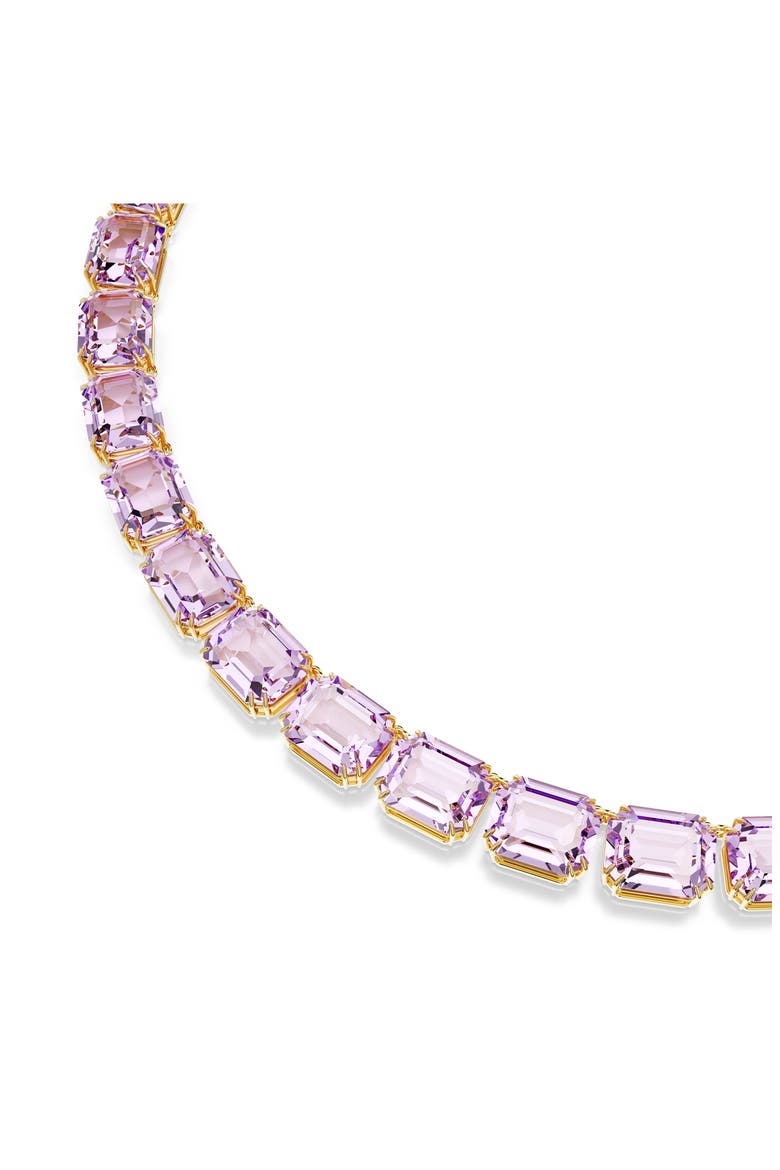 Millenia Crystal Tennis Necklace, Alternate, color, PURPLE