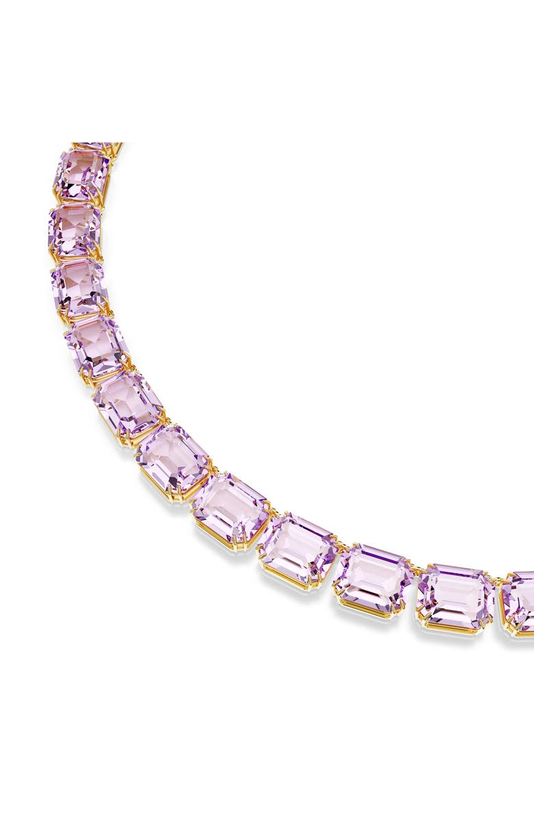 Swarovski Millenia Crystal Tennis Necklace, Alternate, color, Purple