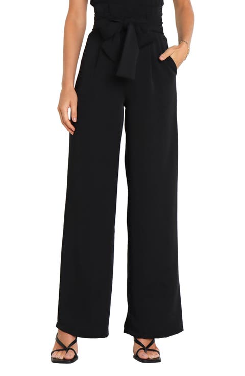 Kieran Tie Waist Wide Leg Pants