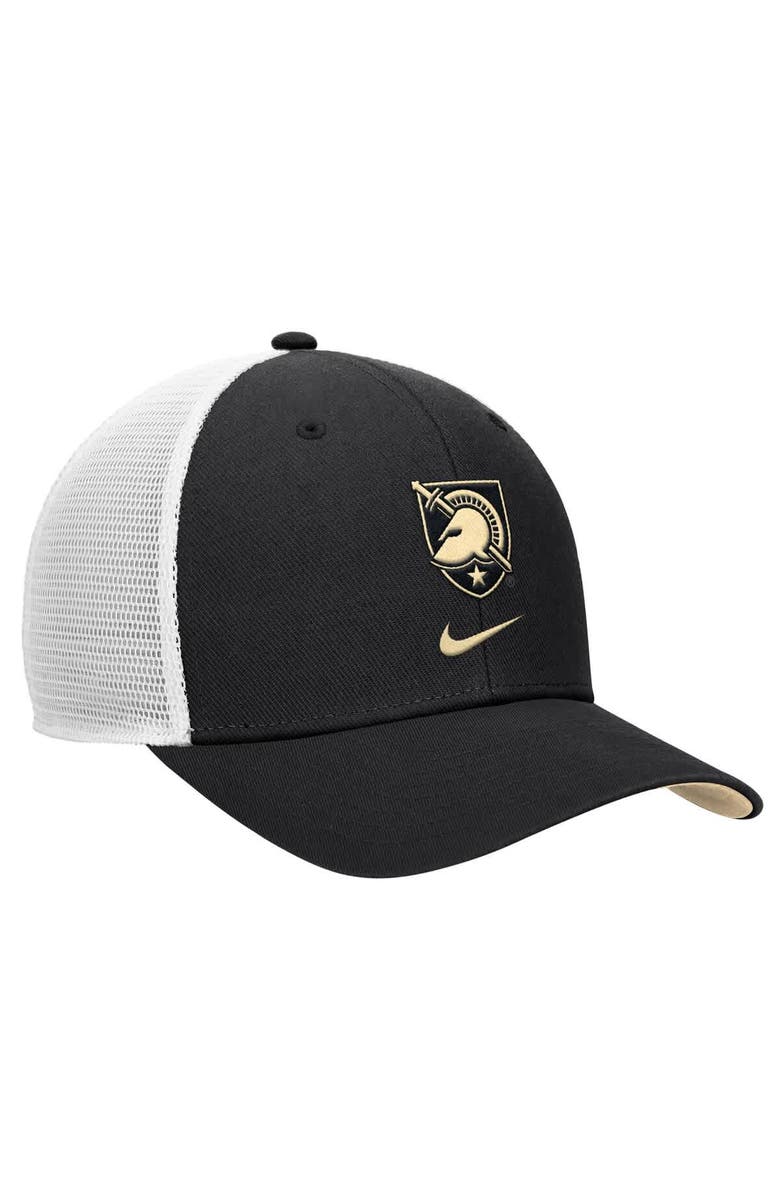 Nike Men's Nike Black Army Black Knights Rise Trucker Dri-FIT Adjustable Hat, Alternate, color, Black