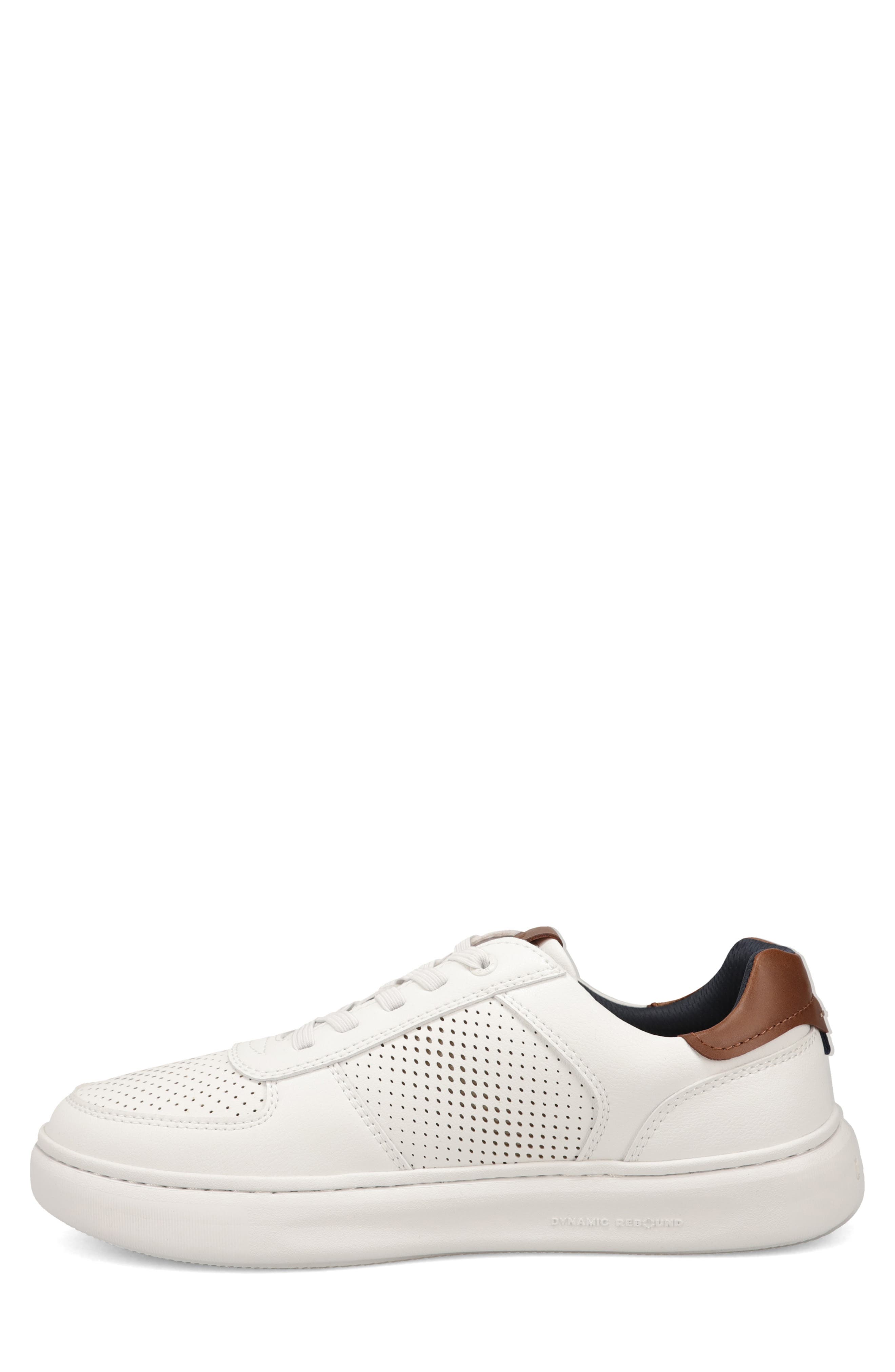 Voyage Faux Leather Sneaker, Alternate, color, WHITE