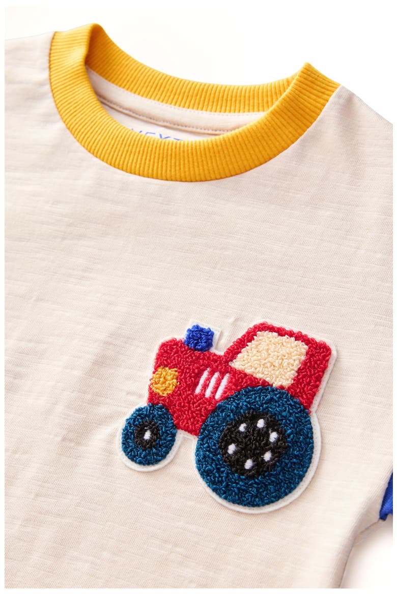 Kids' Colorblock Tractor Long Sleeve T-Shirt, Alternate, color, RED