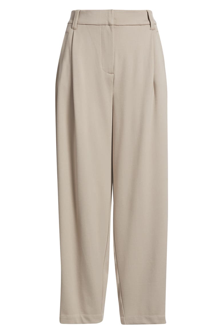 Ultra Skyrise Pleated Relaxed Barrel Leg Ankle Pants, Alternate, color, SIMPLY TAUPE