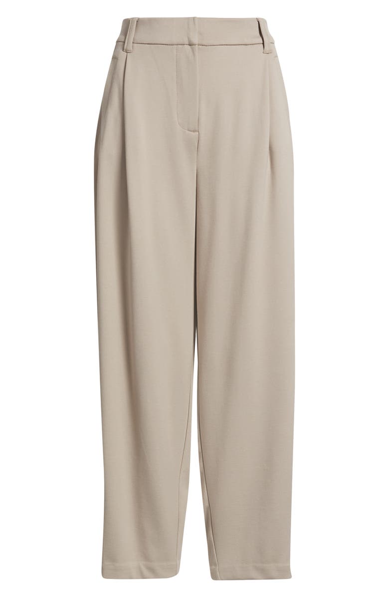Wit & Wisdom Ultra Skyrise Pleated Relaxed Barrel Leg Ankle Pants, Alternate, color, Simply Taupe