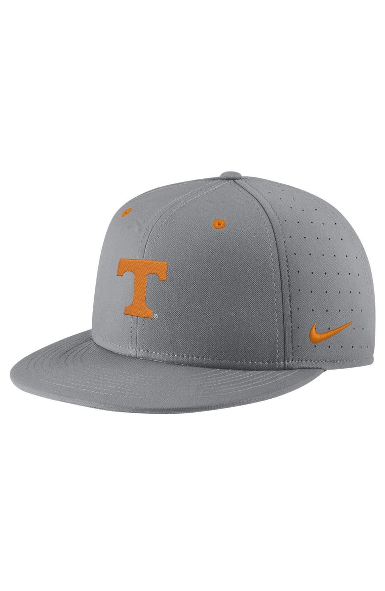 Nike Men's Nike Gray Tennessee Volunteers USA Side Patch True AeroBill Performance Fitted Hat, Main, color, 