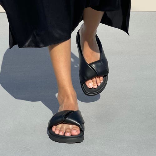 Shop Neil J. Rodgers Obi Slide In Black Nappa
