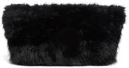 BCBG Faux Fur Oversized Clutch