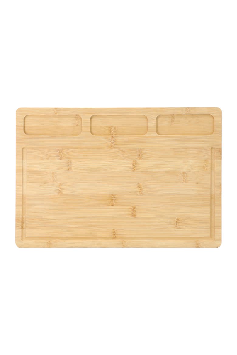 3 Piece Wood Cutting, Prep and Serving Boards, Alternate, color, Bamboo