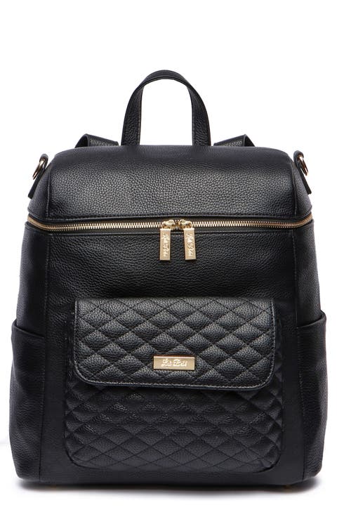 Monaco Faux Leather Diaper Backpack
