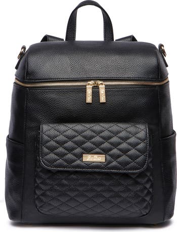 Luli Bebé Monaco Faux Leather Diaper Backpack | Nordstrom