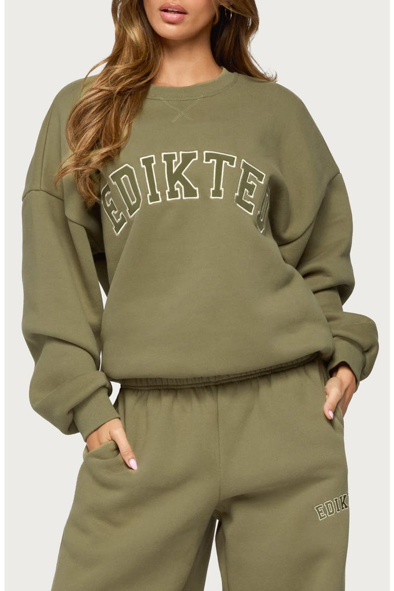 Major Graphic Sweatshirt, Main, color, OLIVE
