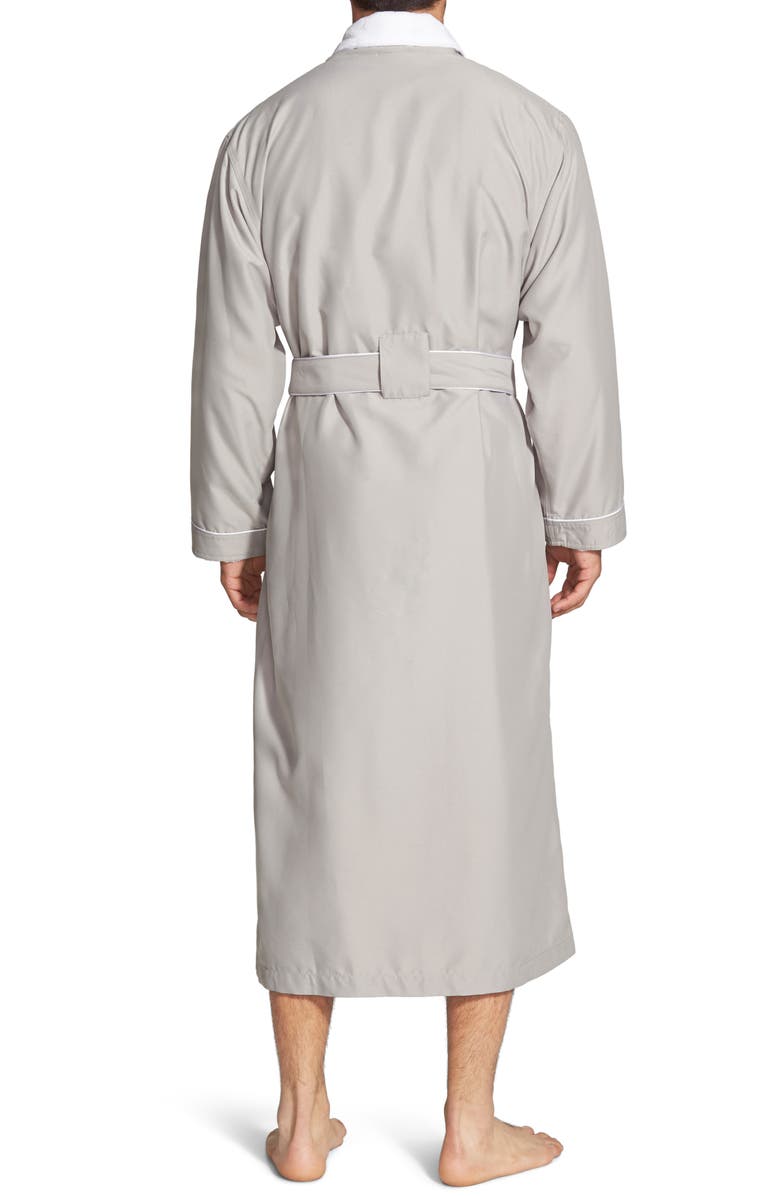Majestic International Fleece Lined Robe, Alternate, color, Dove Grey