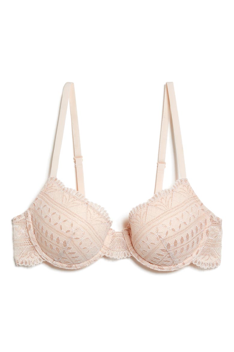 Idole No. 4 Underwire Demi Bra, Alternate, color, POWDER PINK