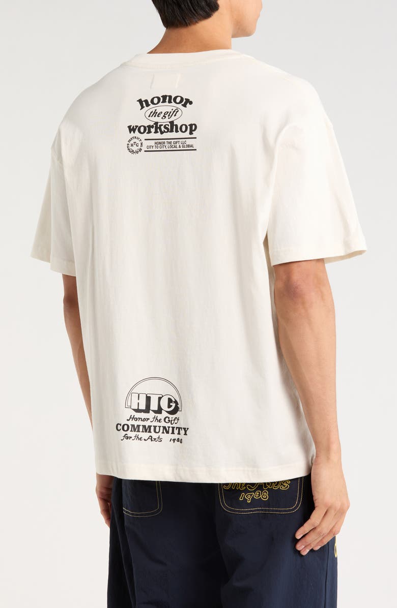 HONOR THE GIFT Why Not Oversize Cotton T-Shirt, Alternate, color, White