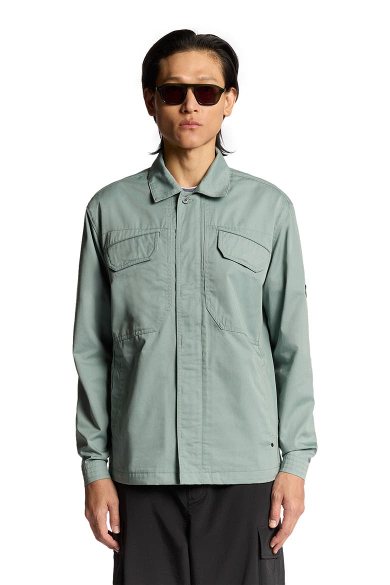Long Sleeve Multi Pocket Overshirt, Alternate, color, Cold Mint