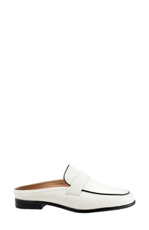 Trotters Lola Loafer Mule In White