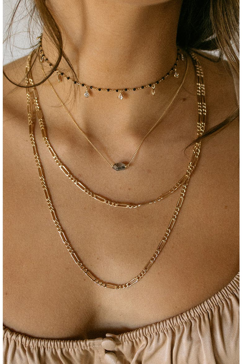 Dylan Shaker Choker Necklace, Alternate, color, GOLD